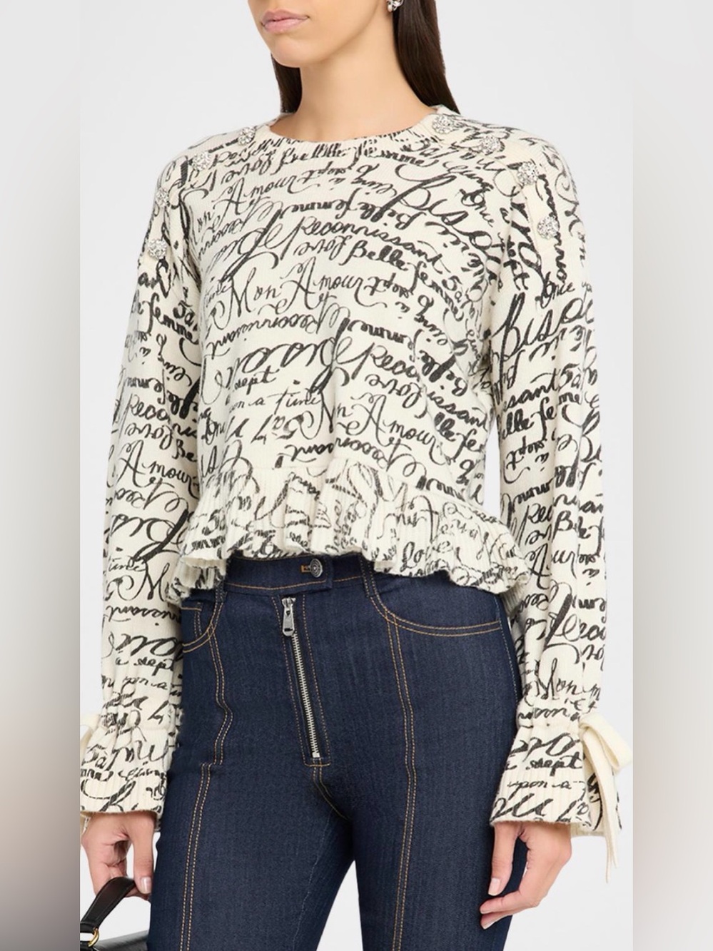Cinq à Sept Love Journal Cropped Tasha Pullover